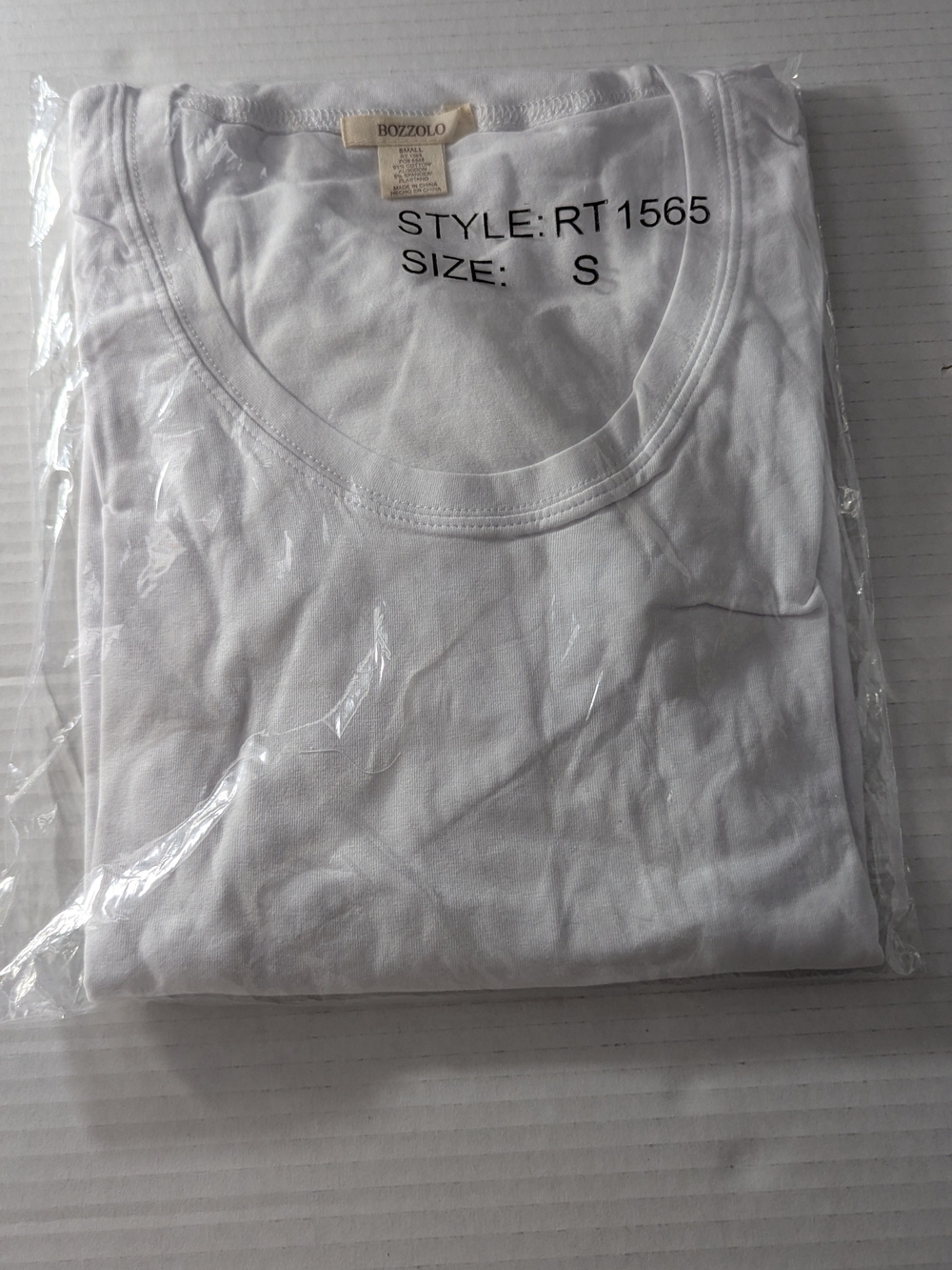 Bozzolo Women’s White Short Sleeve Crew Neck Tee
